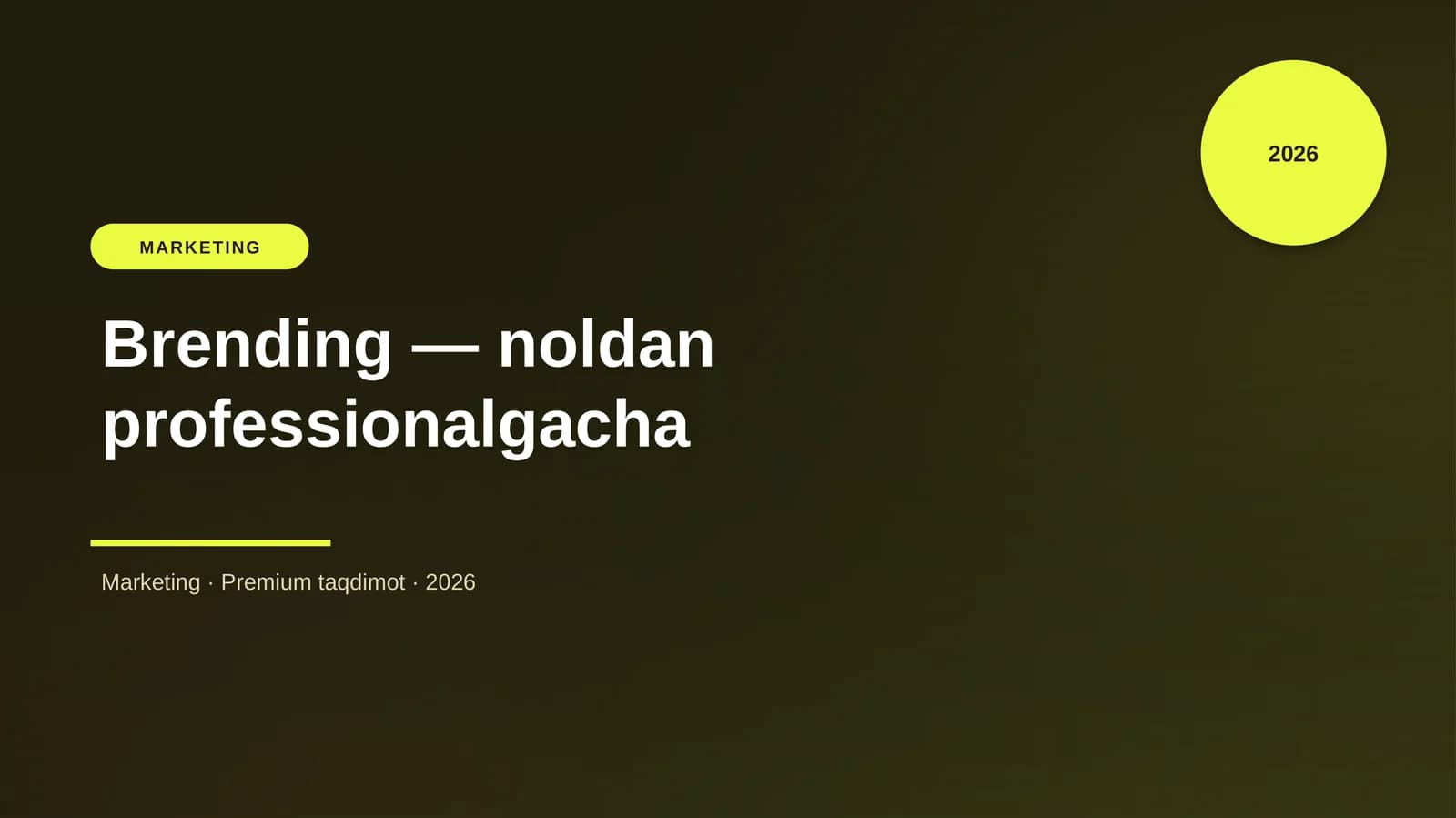 Brending — noldan professionalgacha