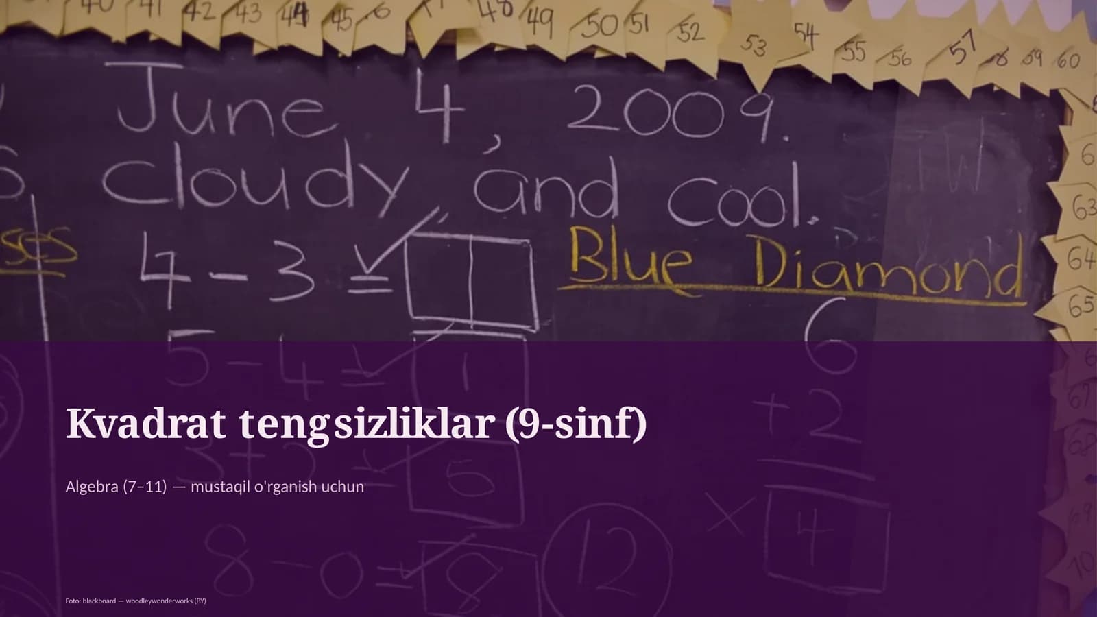 Kvadrat tengsizliklar (9-sinf)