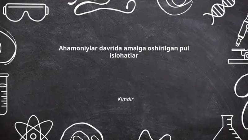 Ahamoniylarda oltin darik va kumush siglosning joriy etilishi