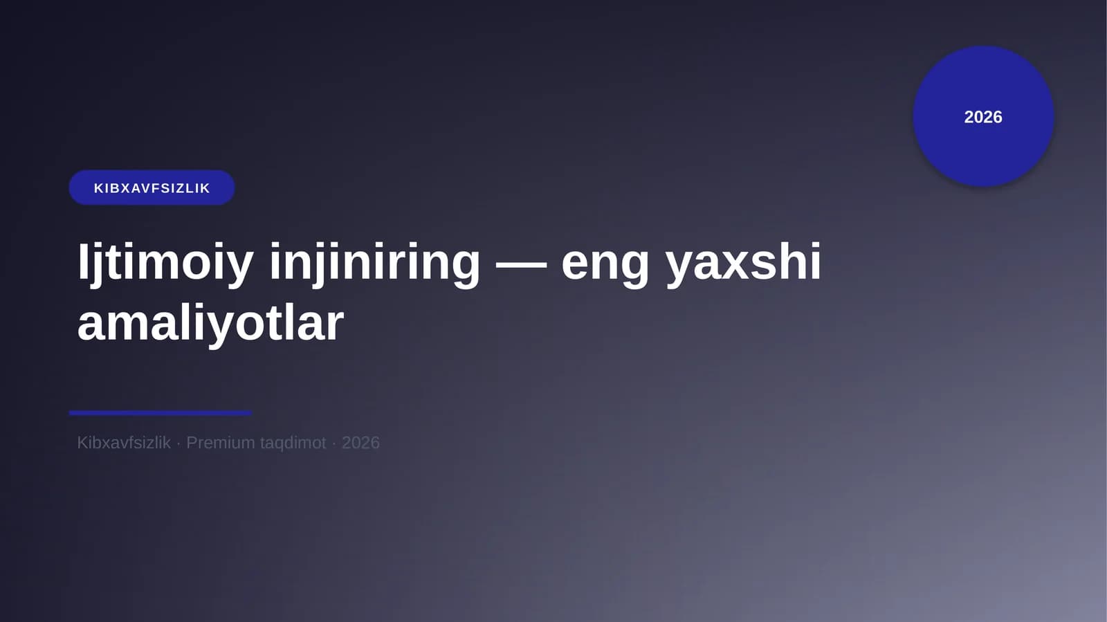 Ijtimoiy injiniring — eng yaxshi amaliyotlar