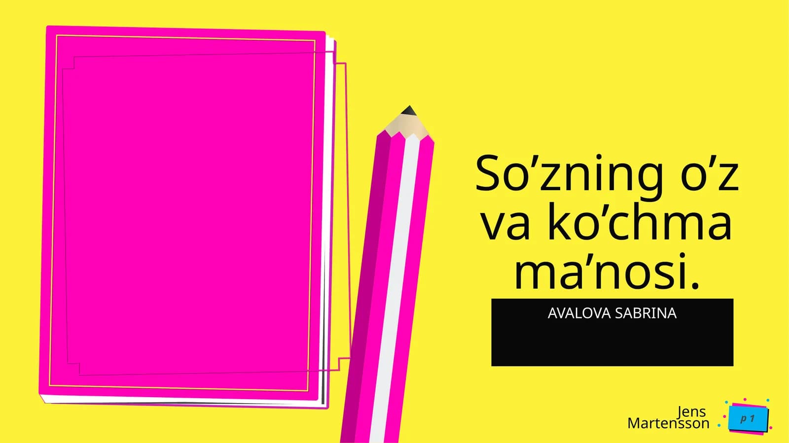 So’zningo’zvako’chma ma’nosi