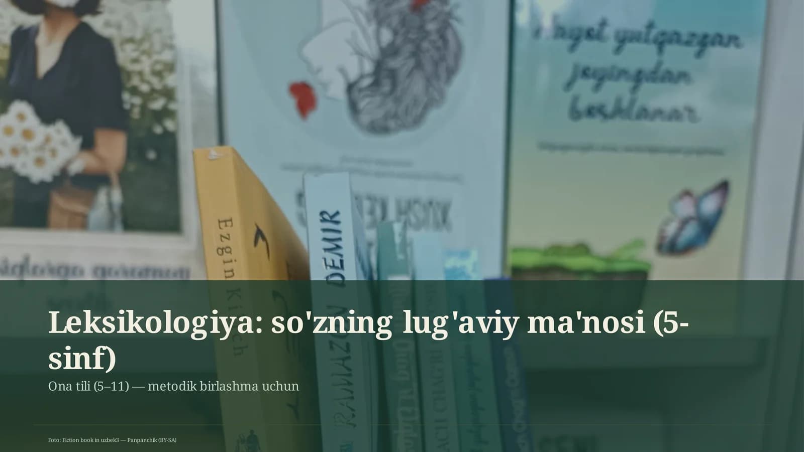 Leksikologiya: so'zning lug'aviy ma'nosi (5-sinf)