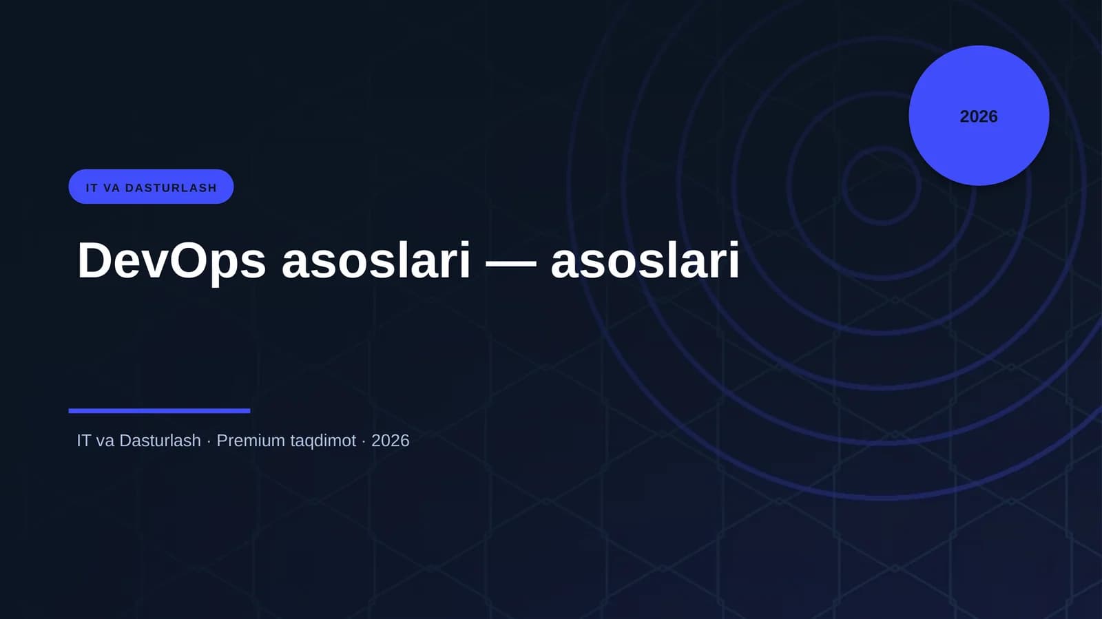DevOps asoslari — asoslari
