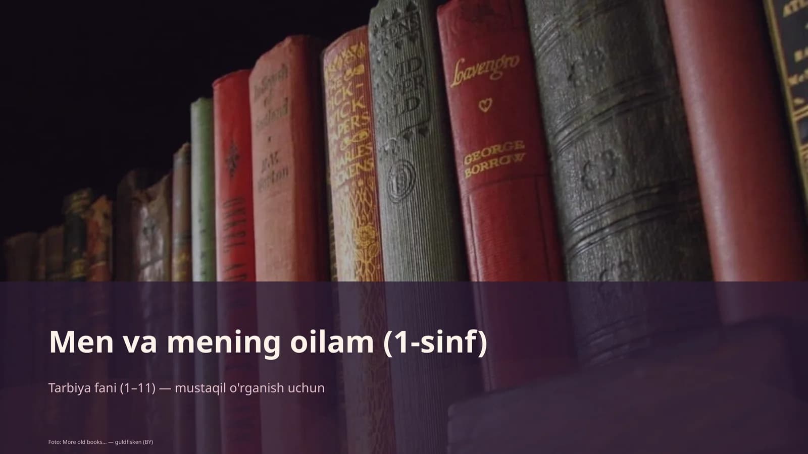 Men va mening oilam (1-sinf)