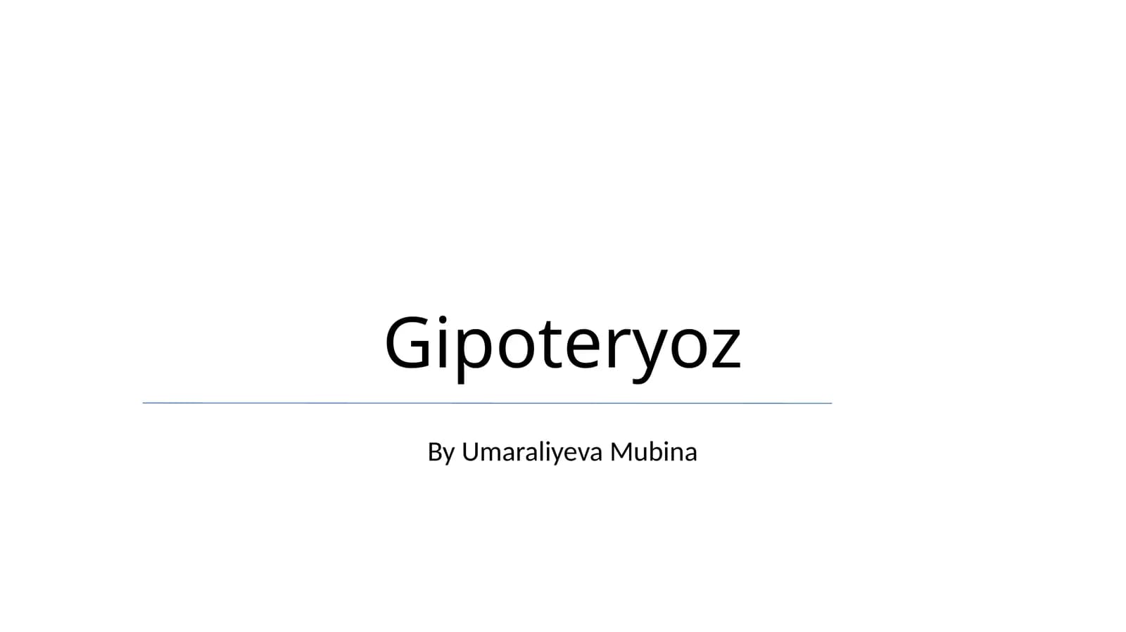 Gipoteryoz