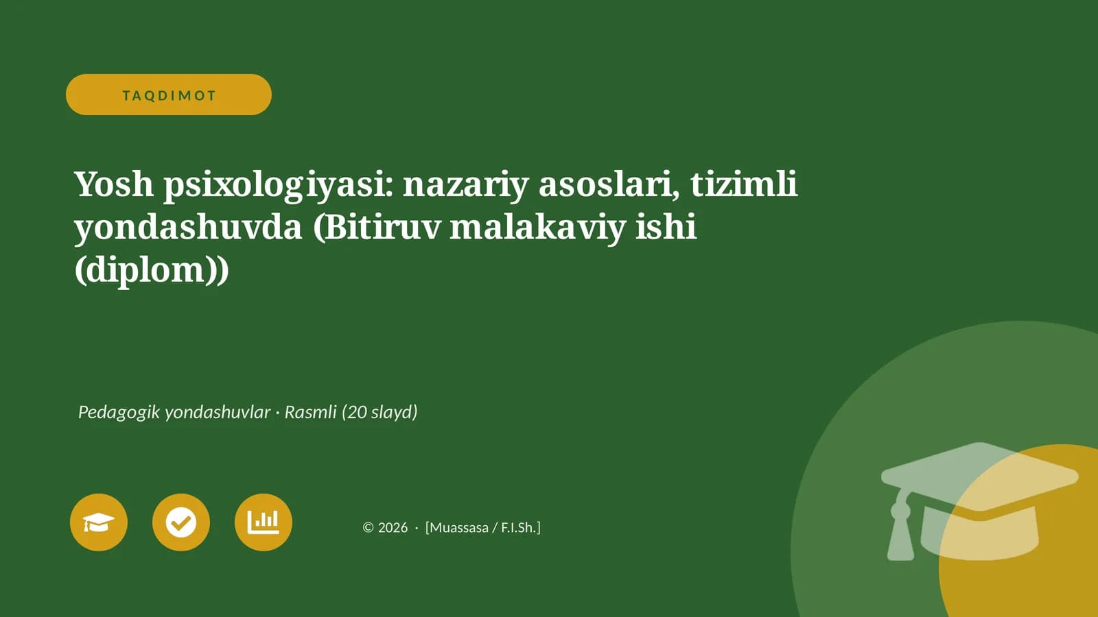 Yosh psixologiyasi: nazariy asoslari, tizimli yondashuvda (Bitiruv malakaviy ishi (diplom))
