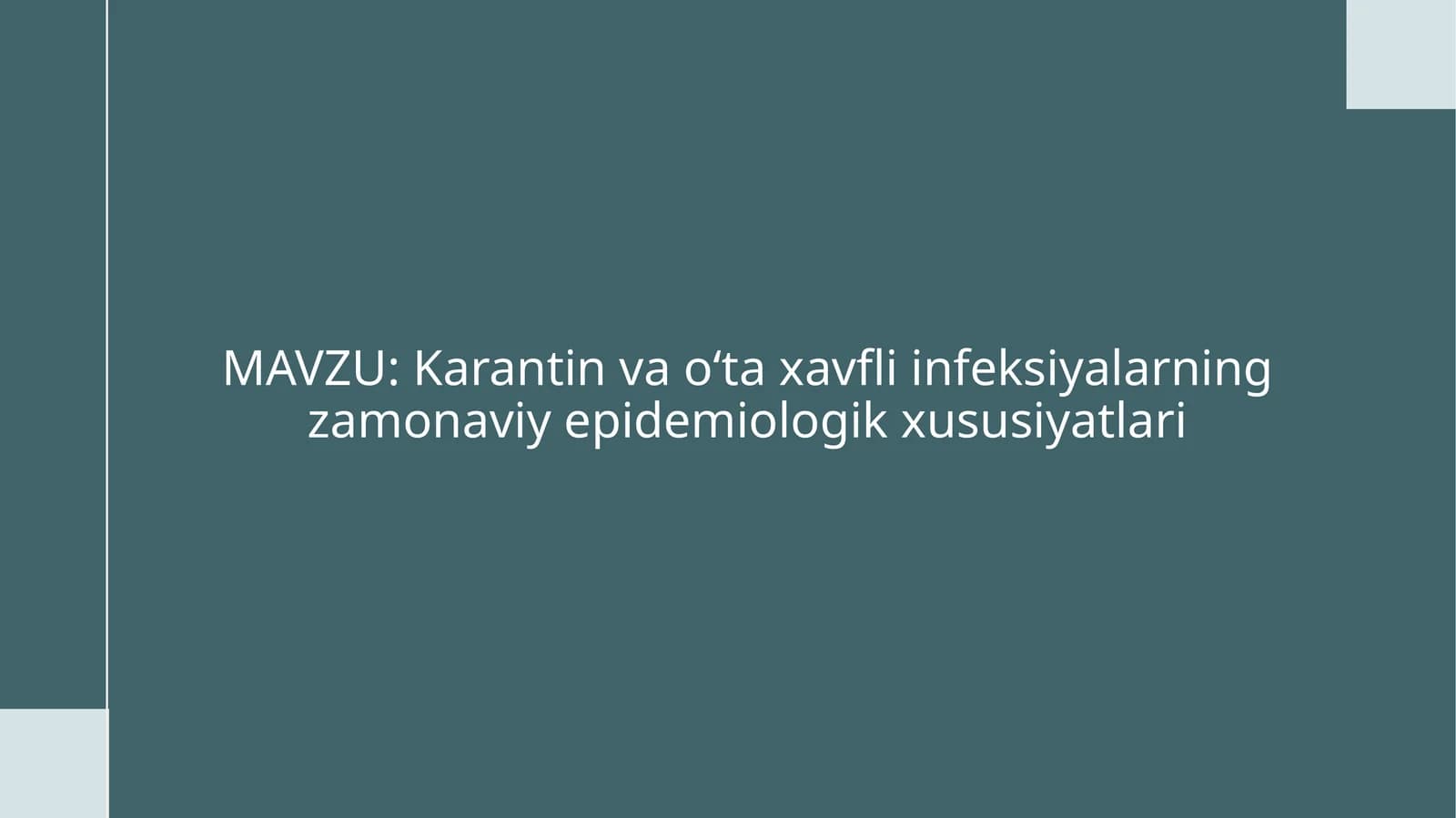 Karantin va o‘ta xavfli infeksiyalar (K va O‘XI) bilan kasallangan bemor aniqlanganda yoki gumon qil