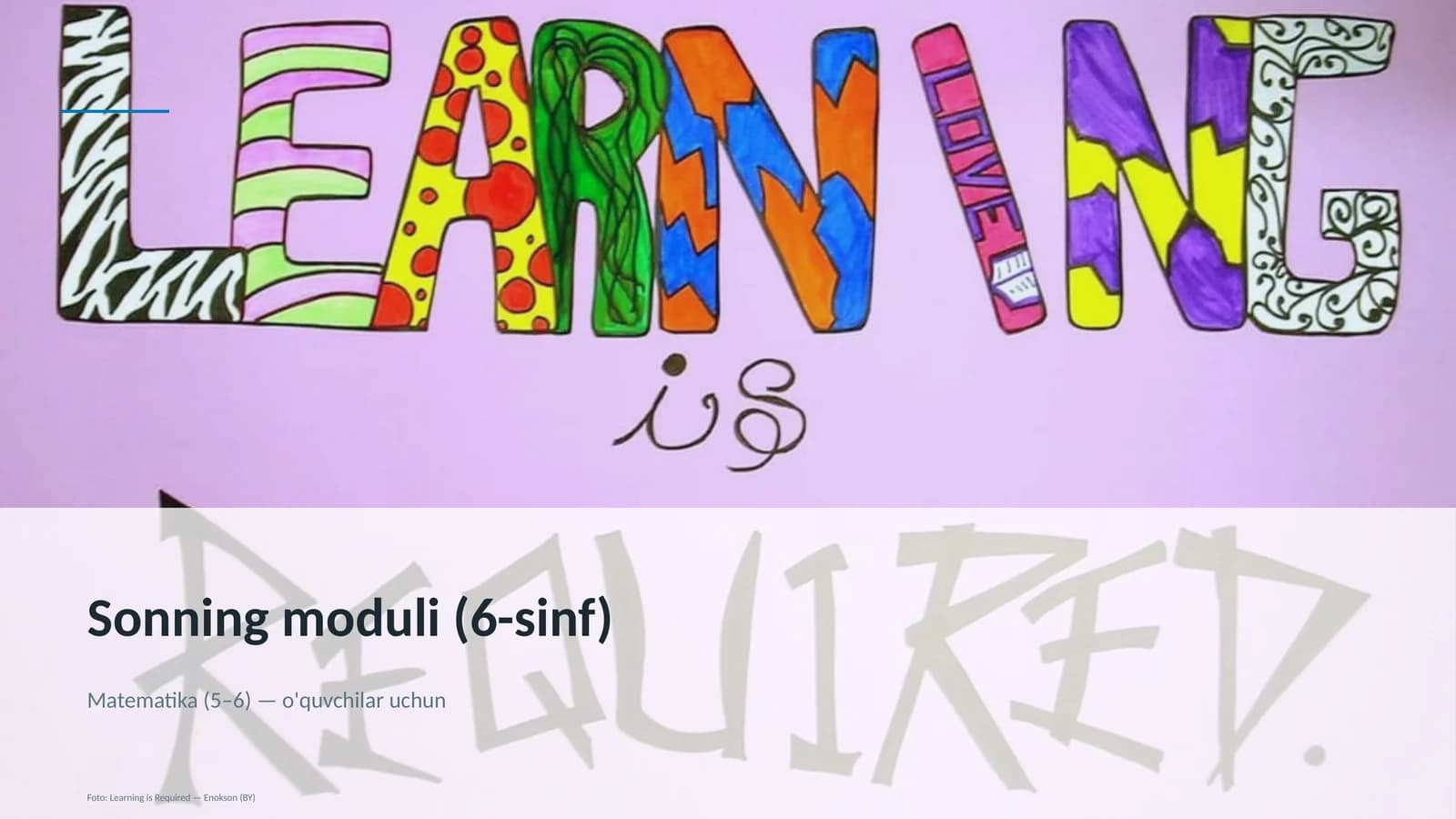 Sonning moduli (6-sinf)