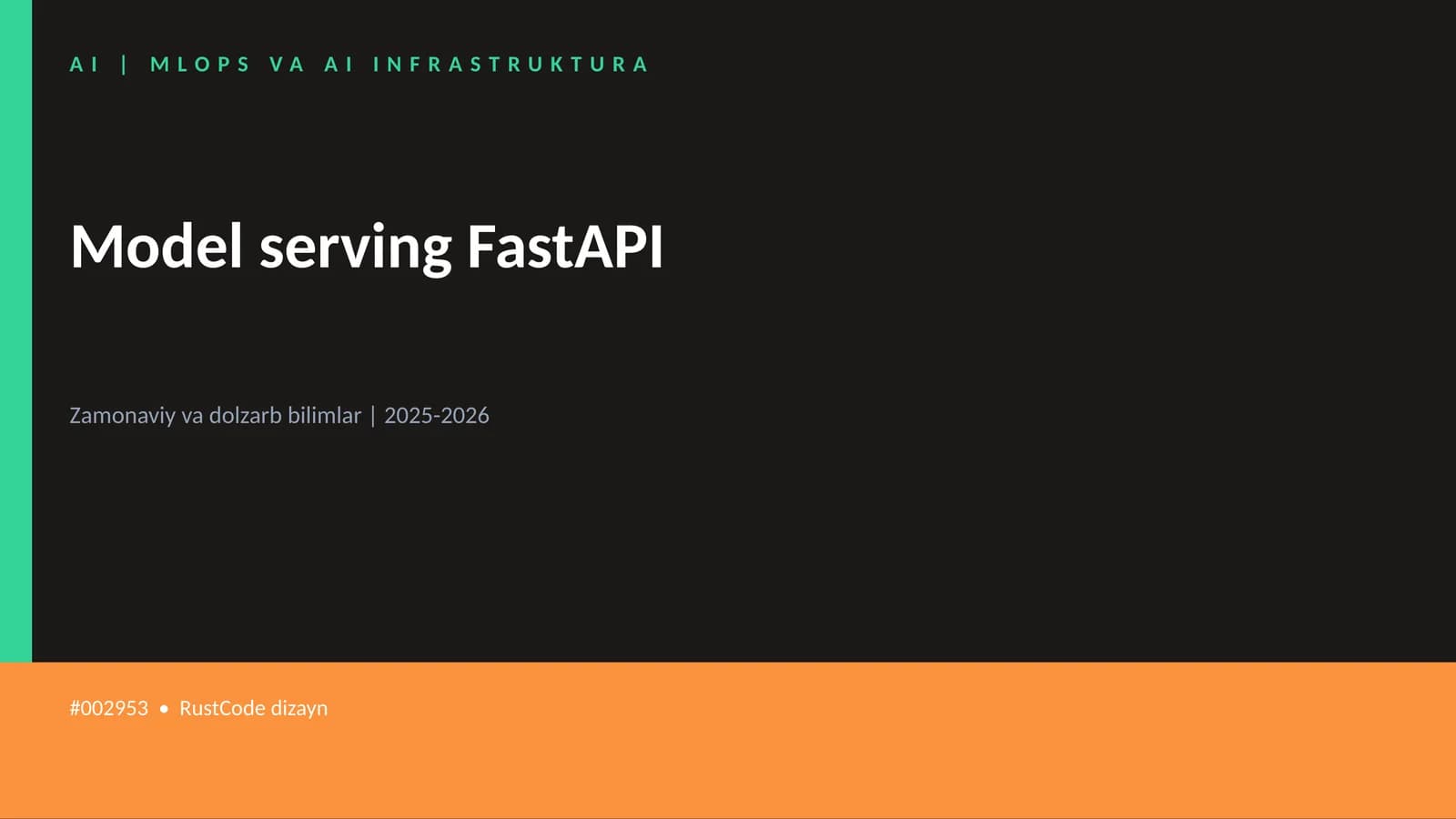 Model serving FastAPI