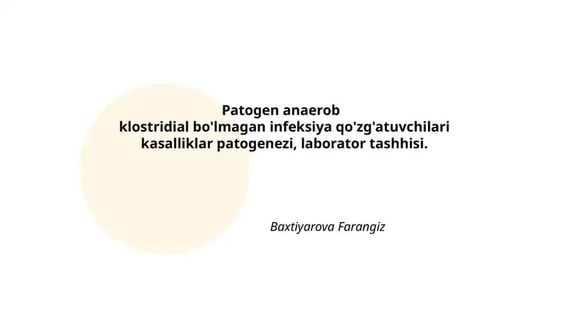 Patogen anaerob