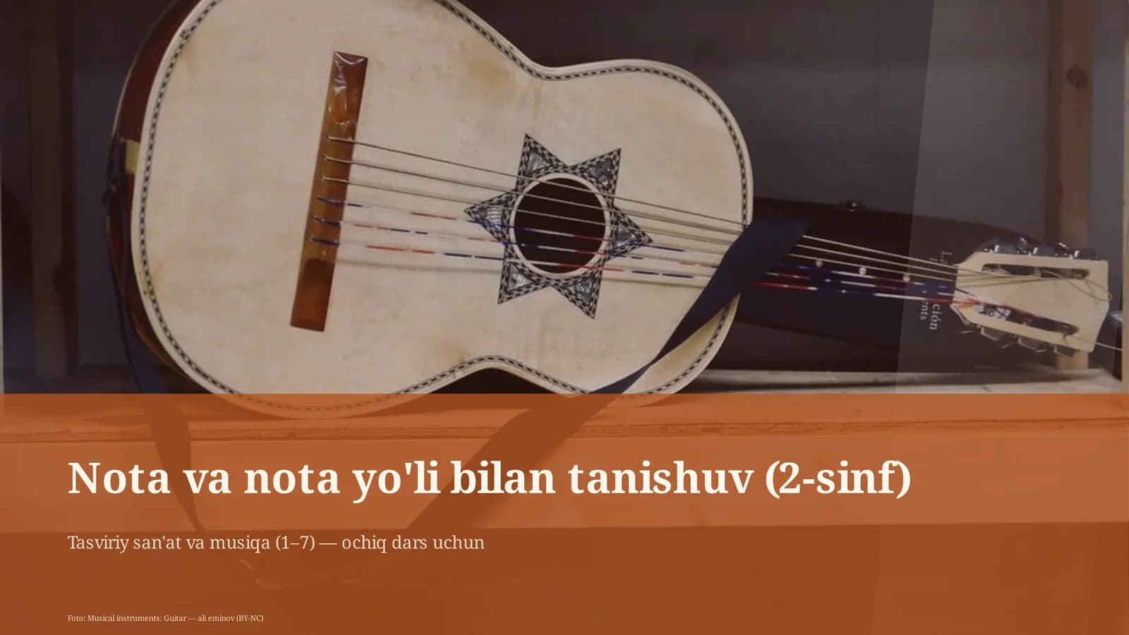 Nota va nota yo'li bilan tanishuv (2-sinf)