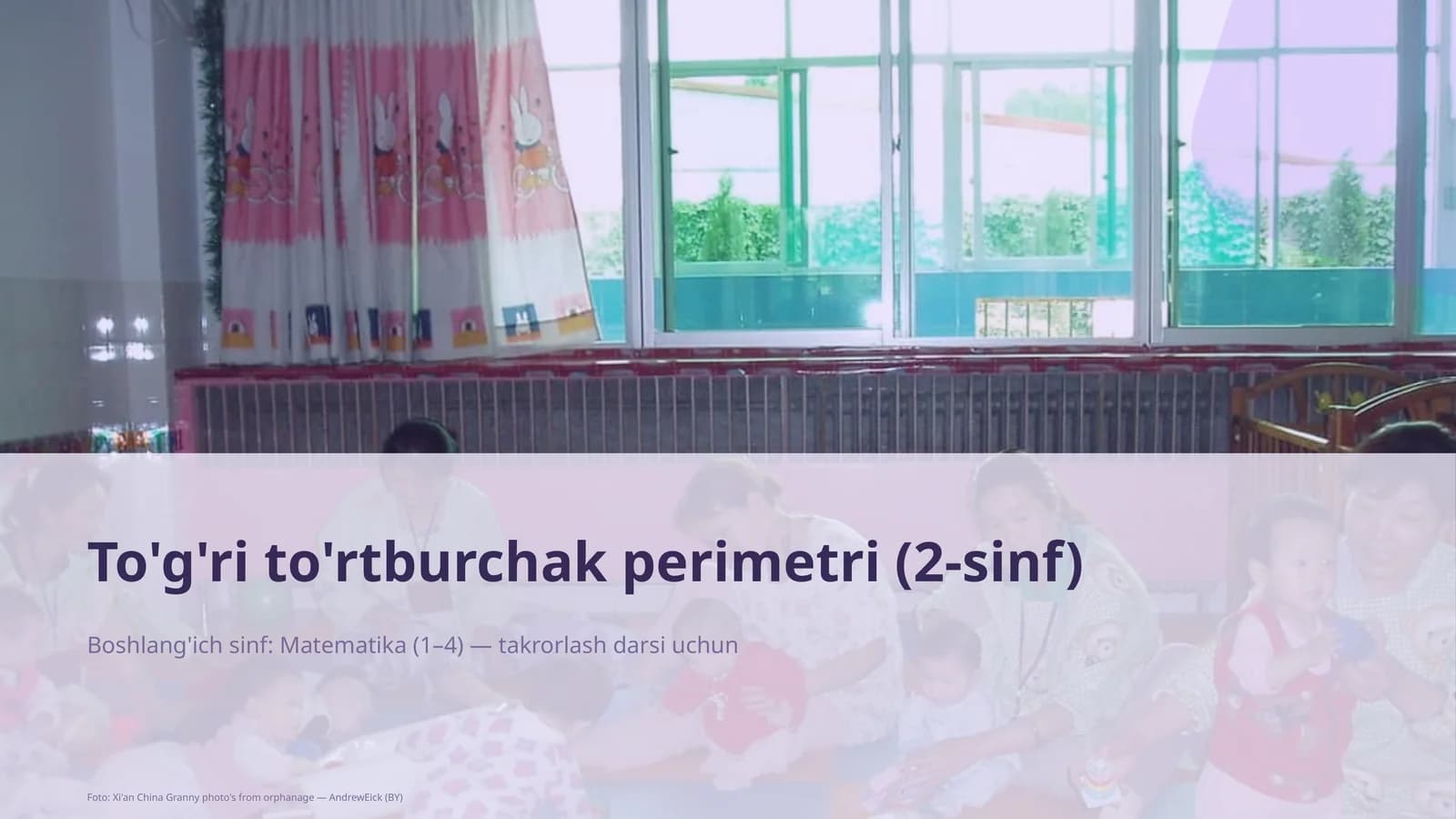 To'g'ri to'rtburchak perimetri (2-sinf)