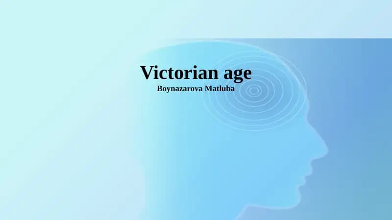 Victorian age