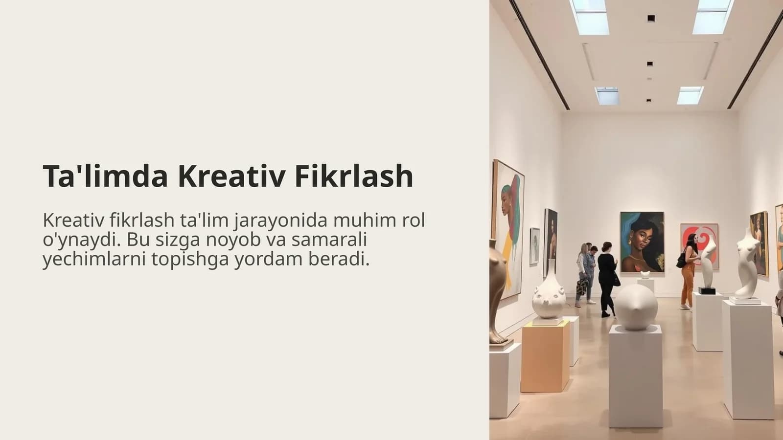 Ta'limda Kreativ Fikrlash