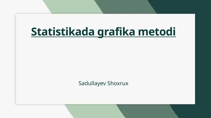 Statistikada grafika metodi