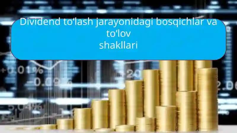 Dividend to‘lash jarayonidagi bosqichlar va to‘lov shakllari
