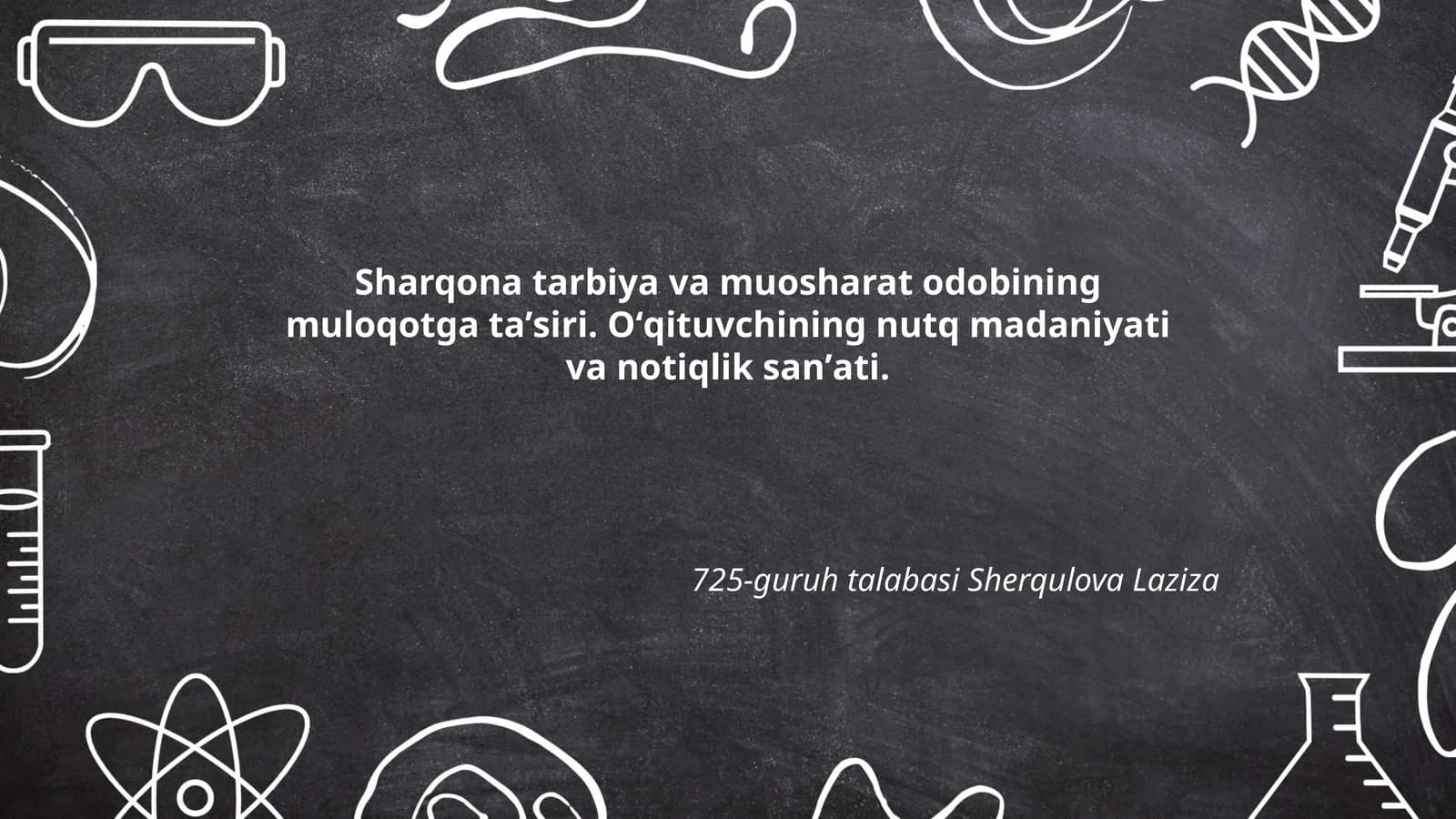 Sharqona tarbiya va muosharat odobining muloqotga taʼsiri