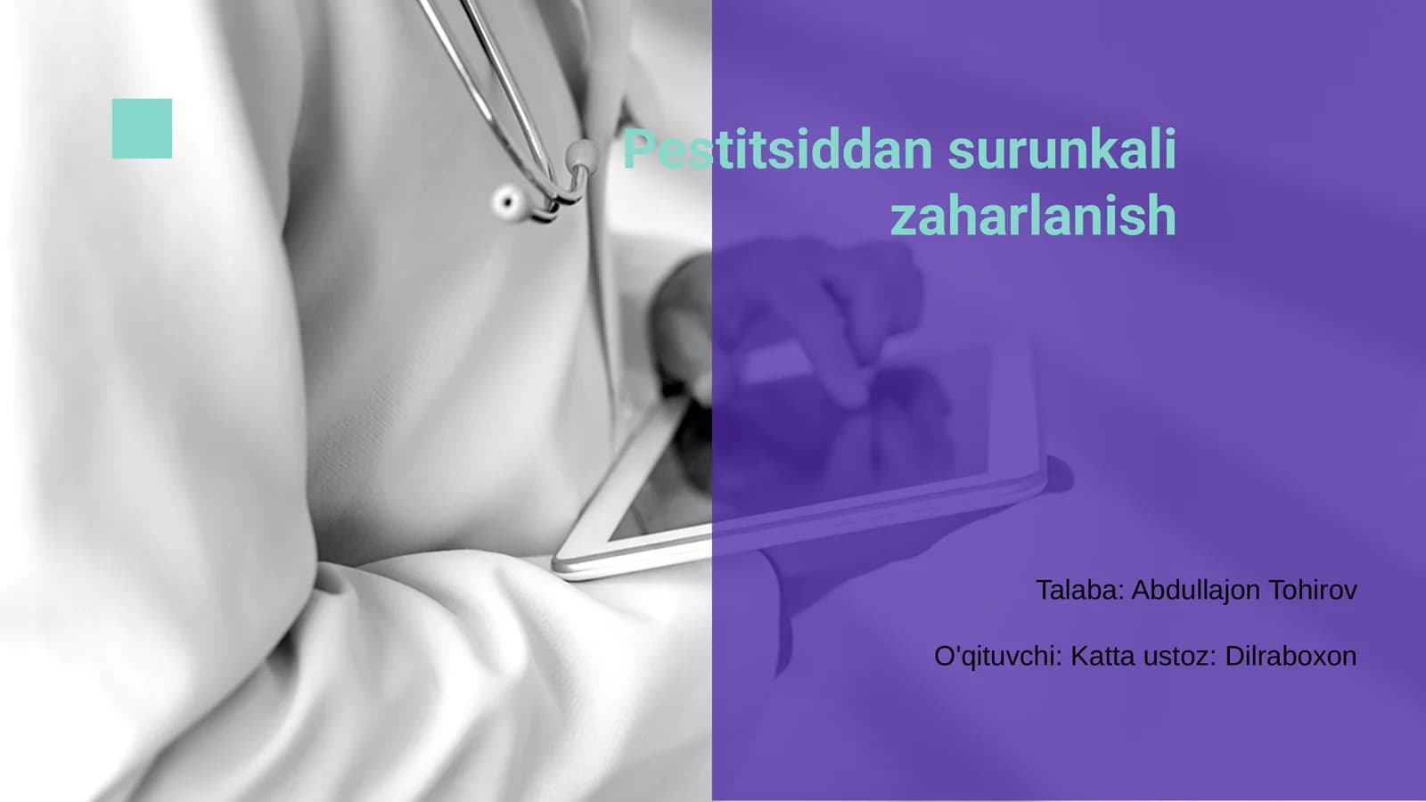 Pestitsiddan surunkali zaharlanish