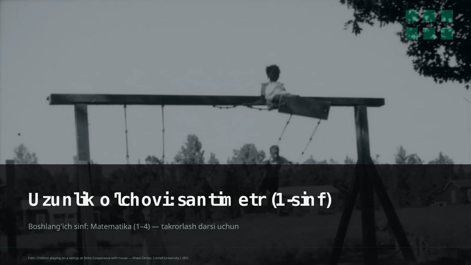 Uzunlik o'lchovi: santimetr (1-sinf)