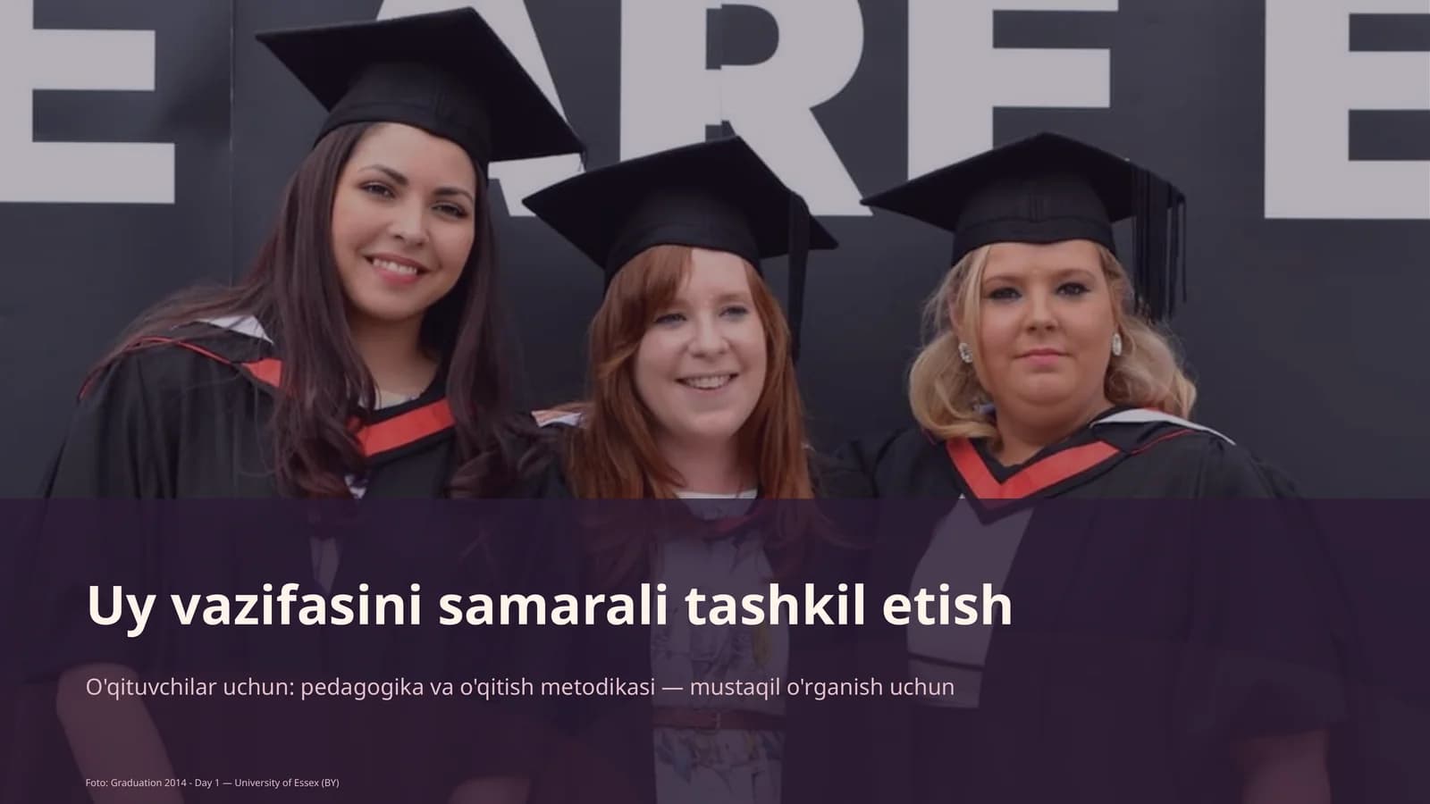 Uy vazifasini samarali tashkil etish