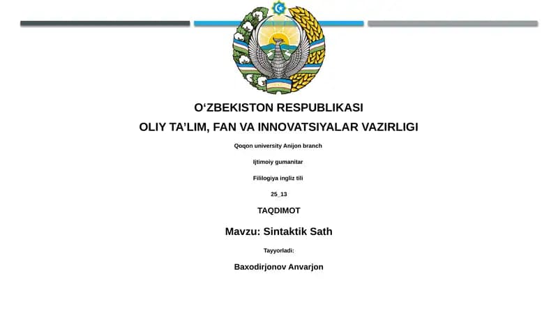 Sintaktik Sath