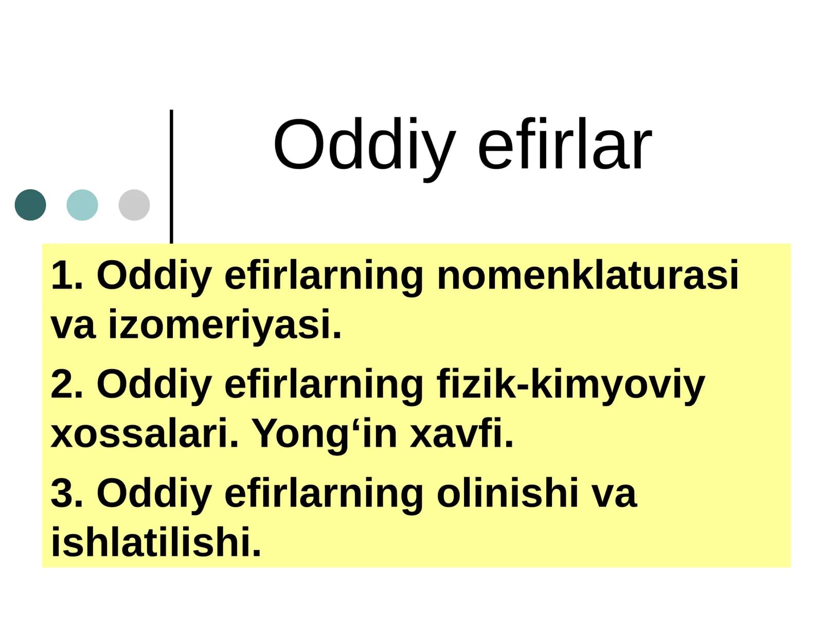 Оddiy efirlar