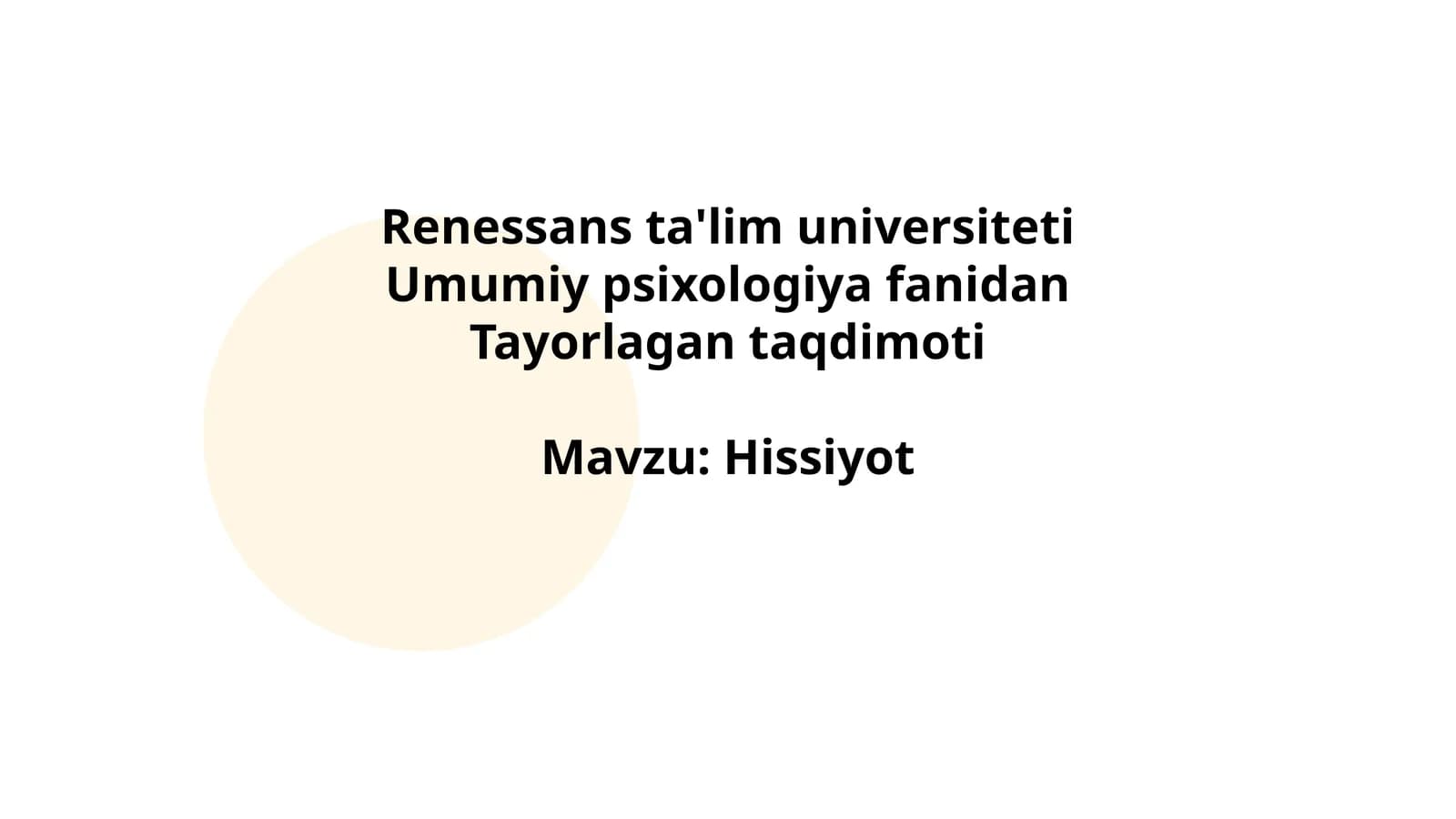 Hissiyot