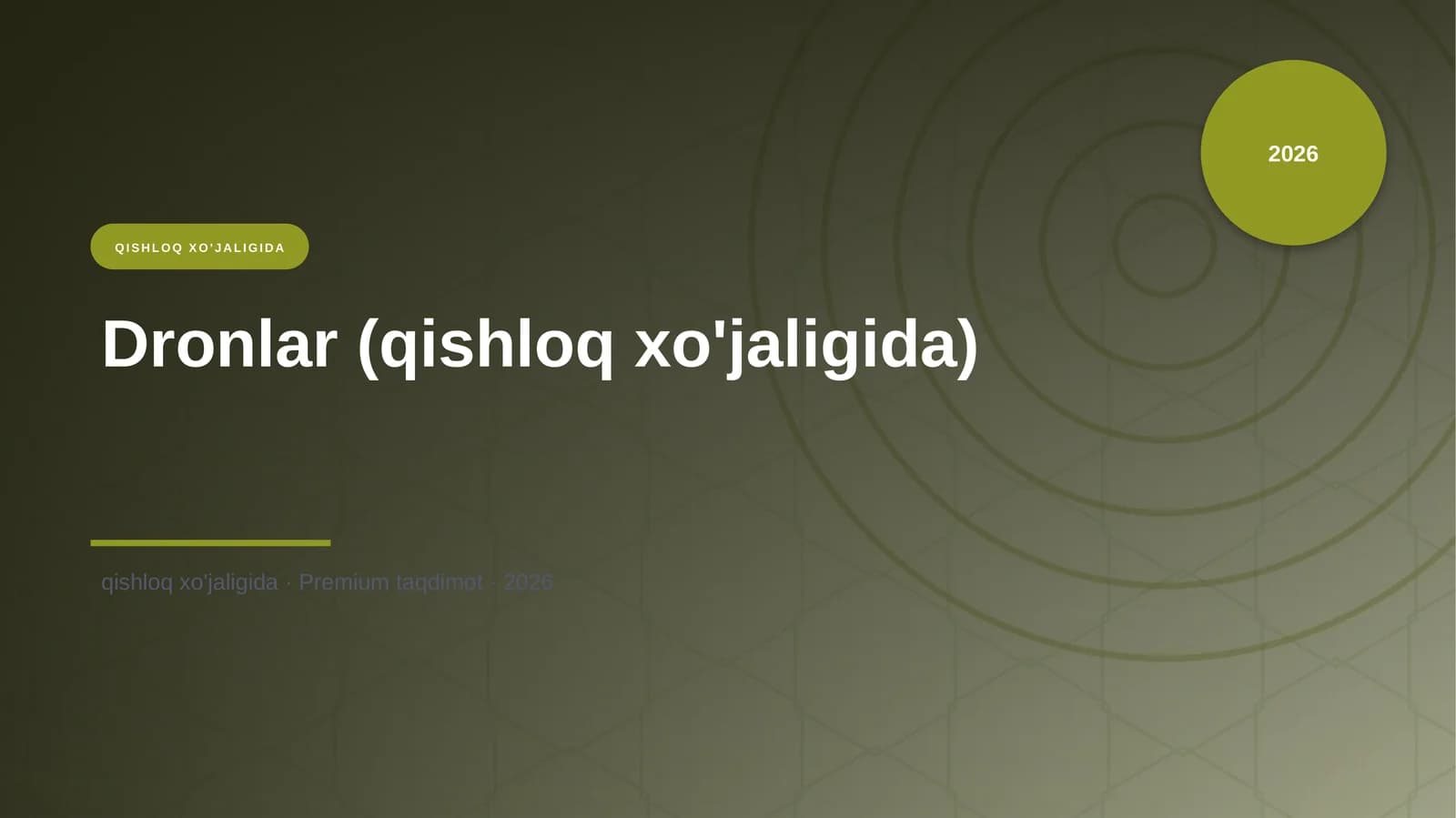 Dronlar (qishloq xo'jaligida)