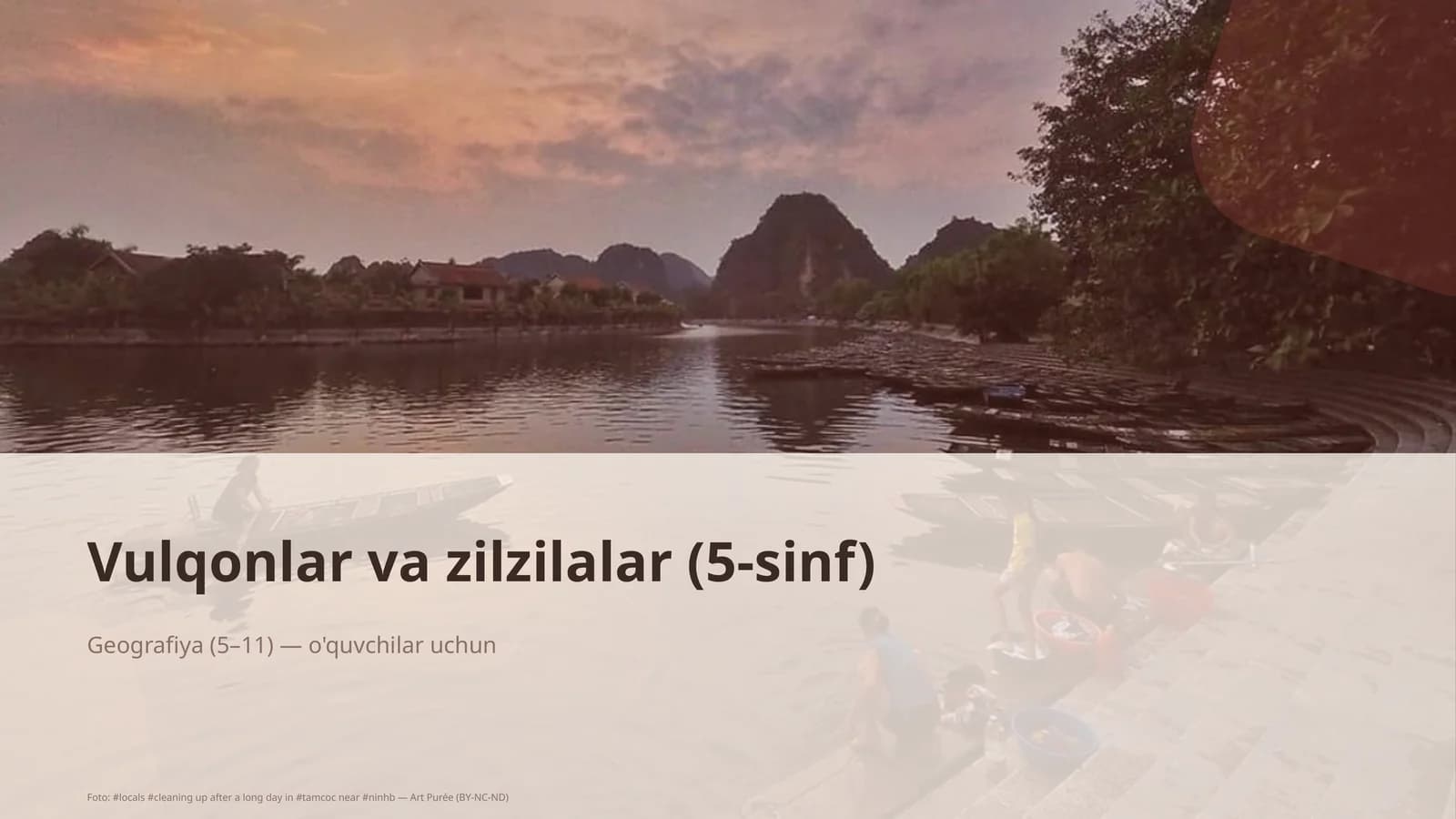 Vulqonlar va zilzilalar (5-sinf)