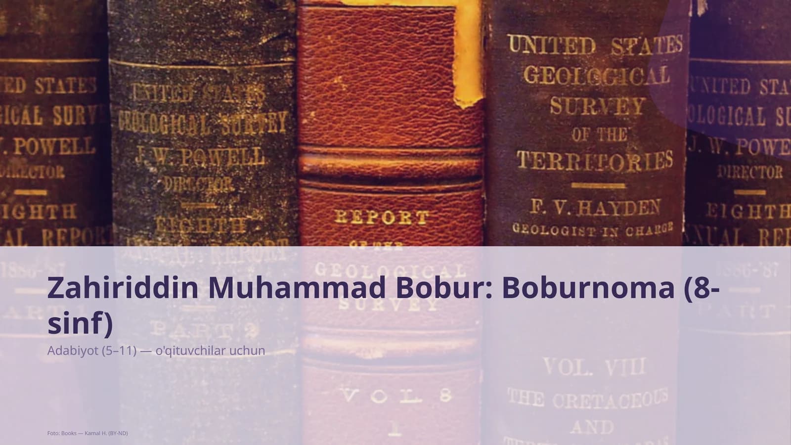 Zahiriddin Muhammad Bobur: Boburnoma (8-sinf)
