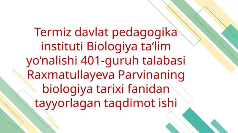 Odamning paydo bo‘lishini isbotlovchi paleontologik dalillar