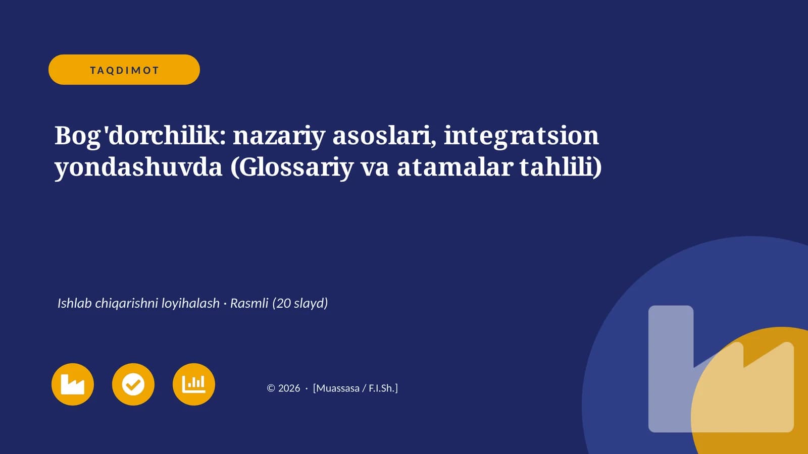 Bog'dorchilik: nazariy asoslari, integratsion yondashuvda (Glossariy va atamalar tahlili)