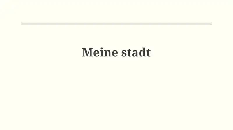Meinestadt