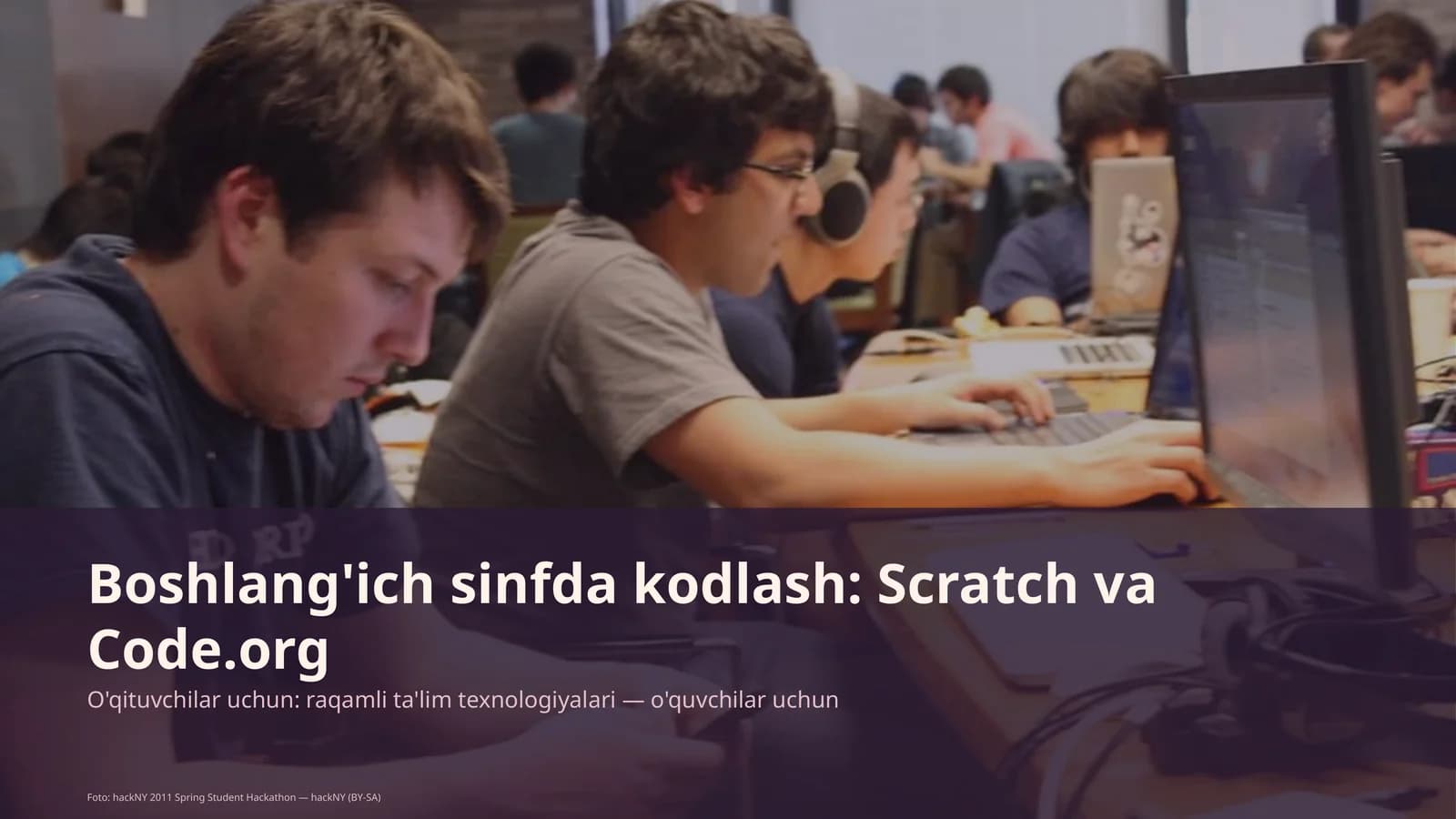Boshlang'ich sinfda kodlash: Scratch va Code.org