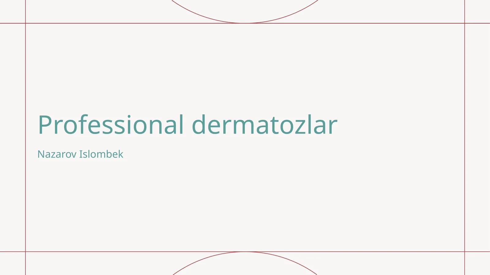 Professional dermatozlar