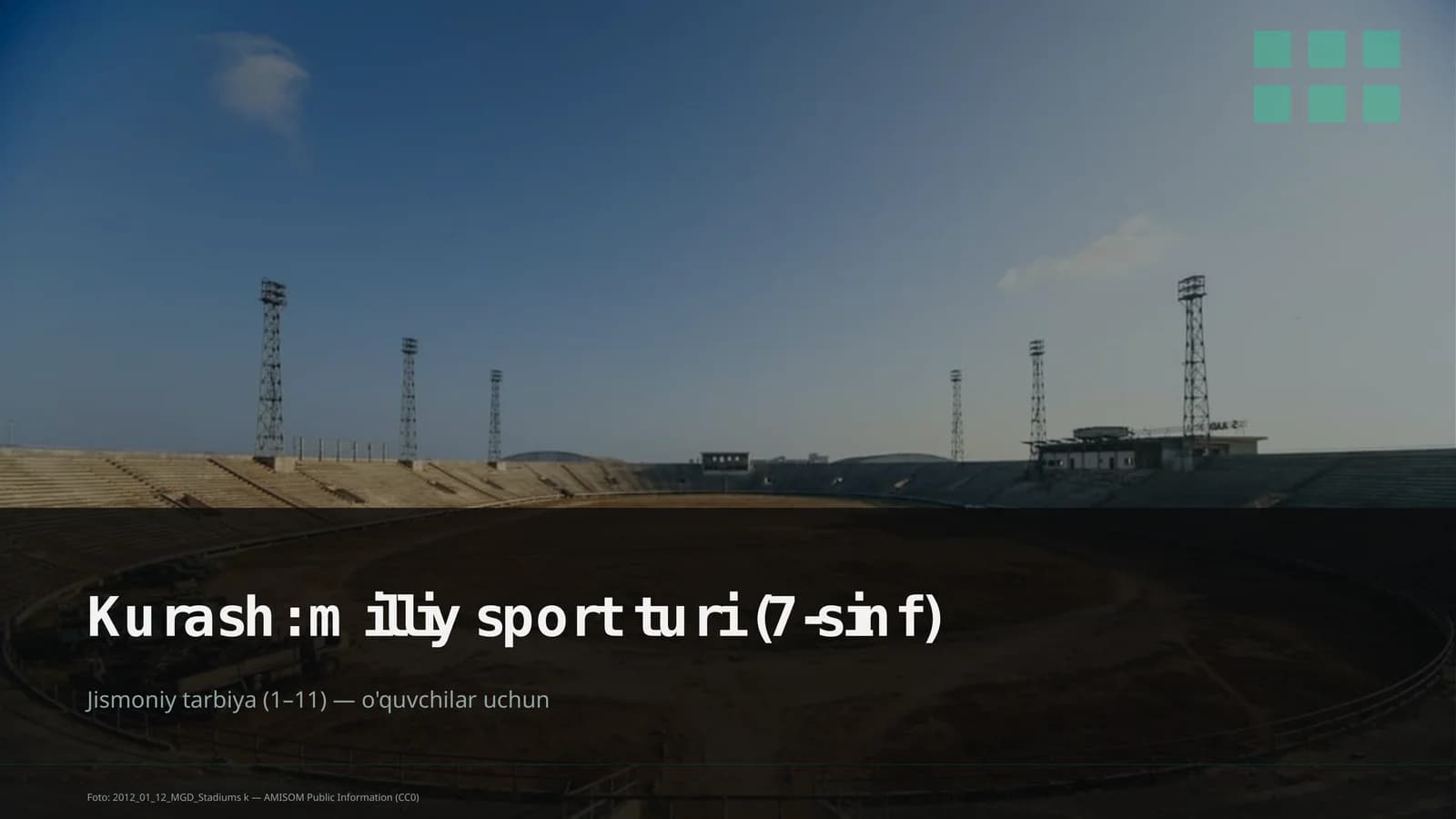 Kurash: milliy sport turi (7-sinf)