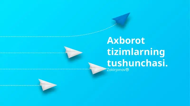 Axborot tizimlari turlari