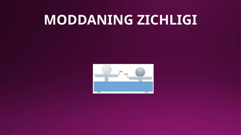 Moddaning Zichligi