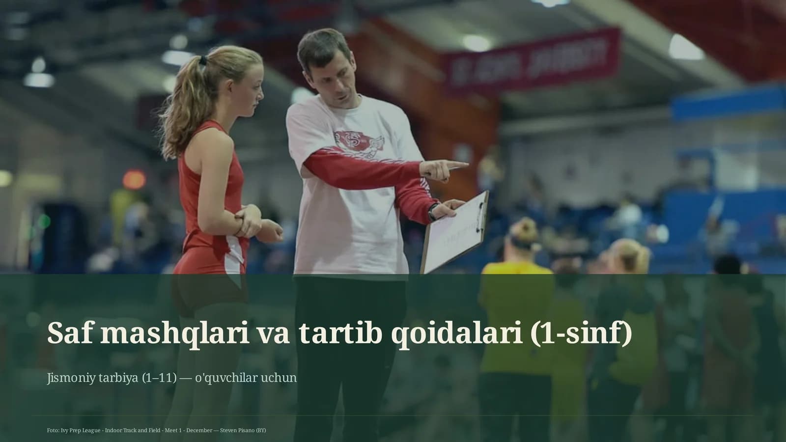 Saf mashqlari va tartib qoidalari (1-sinf)