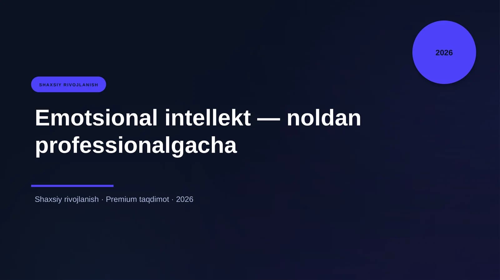 Shaxsiy rivojlanish