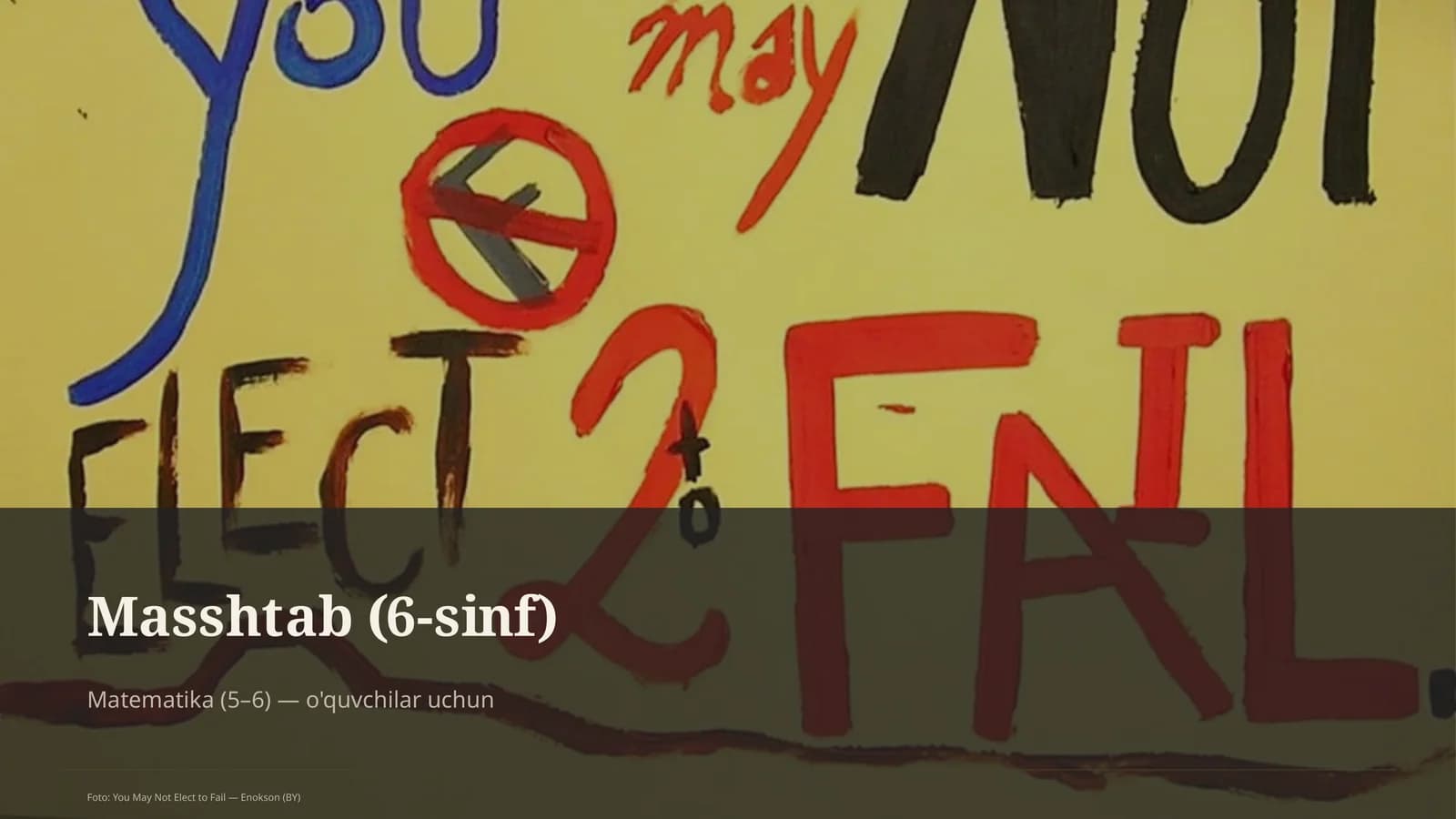 Masshtab (6-sinf)