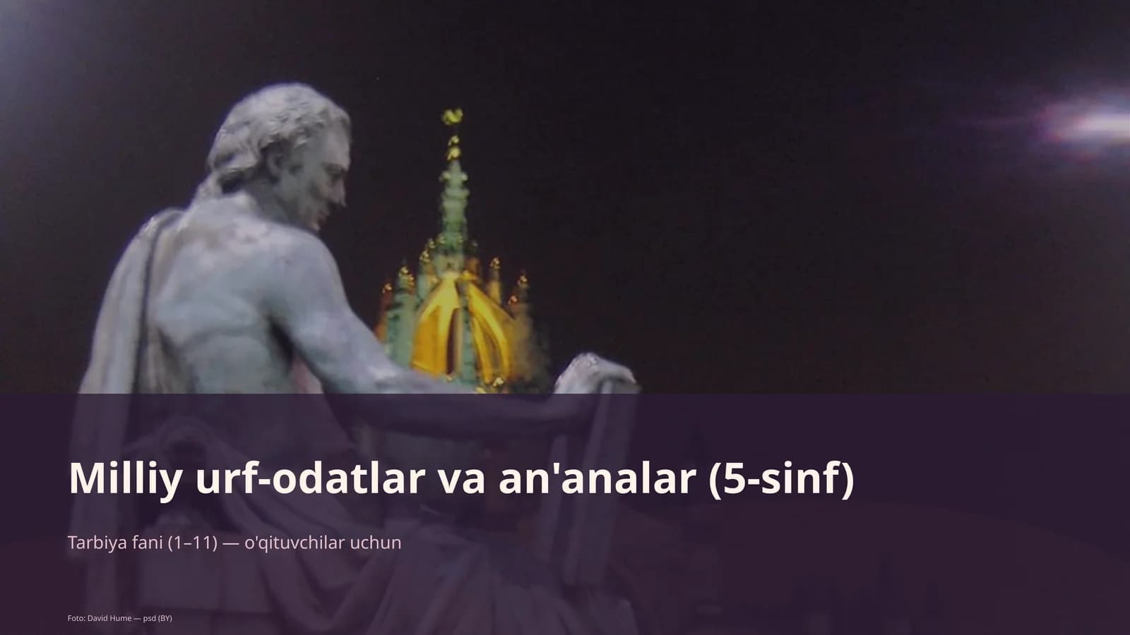 Milliy urf-odatlar va an'analar (5-sinf)