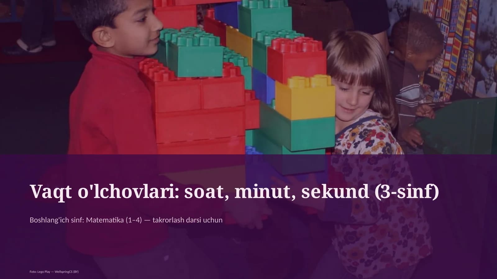 Vaqt o'lchovlari: soat, minut, sekund (3-sinf)