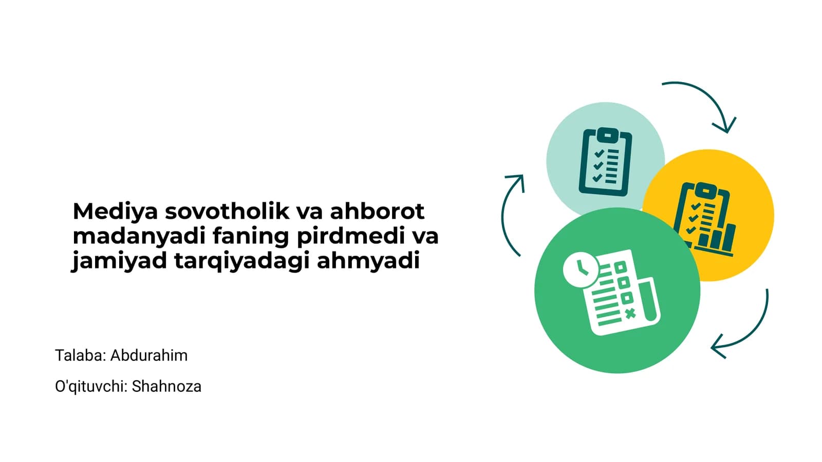 Mediya sovotholik va ahborot madanyadi