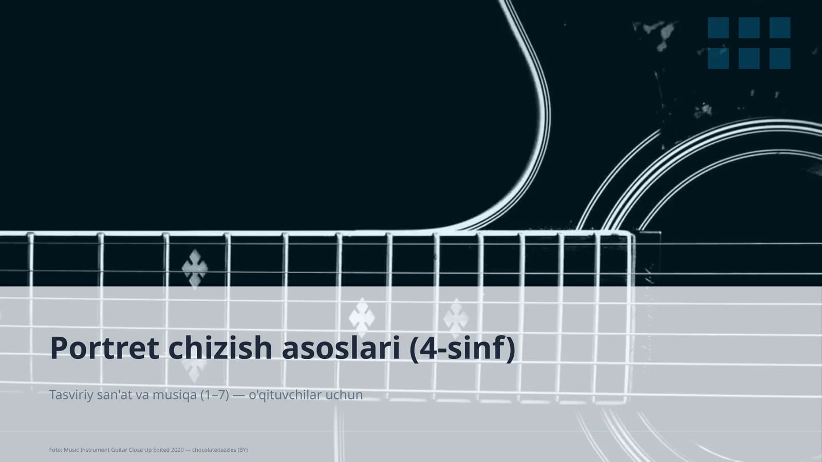 Portret chizish asoslari (4-sinf)