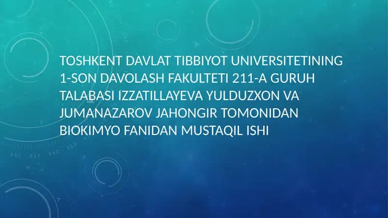 Membranalardagi buzilishlar