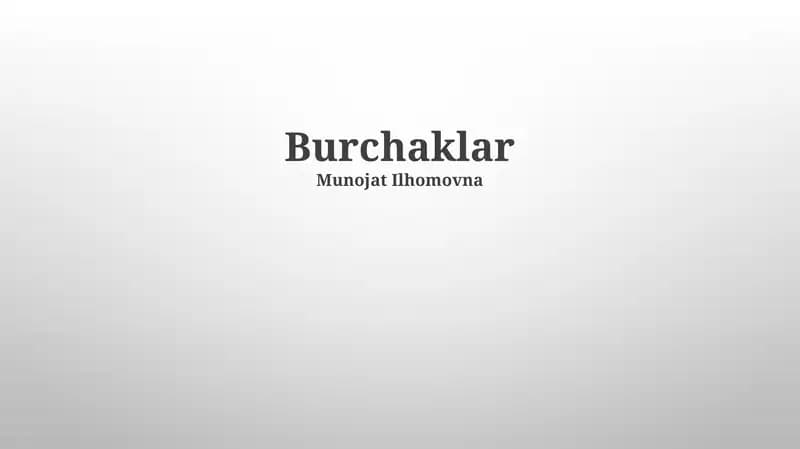 Burchaklar