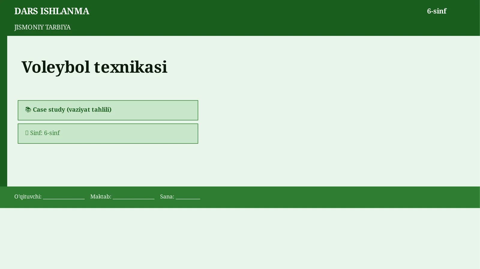 Voleybol texnikasi