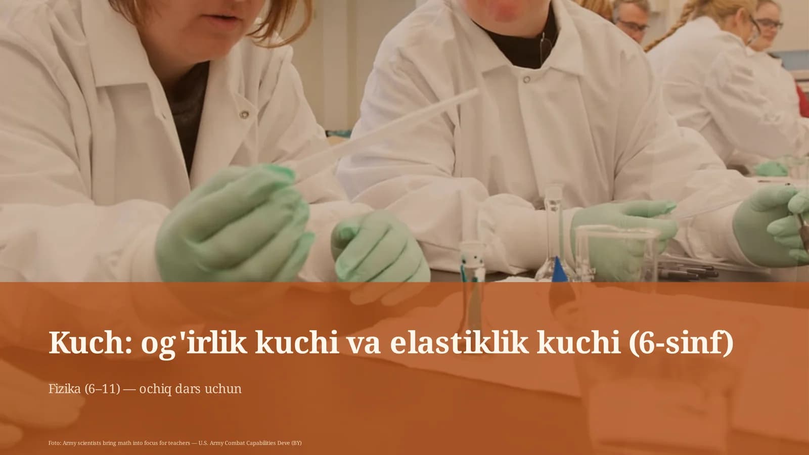 Fizika (6–11) — ochiq dars uchun