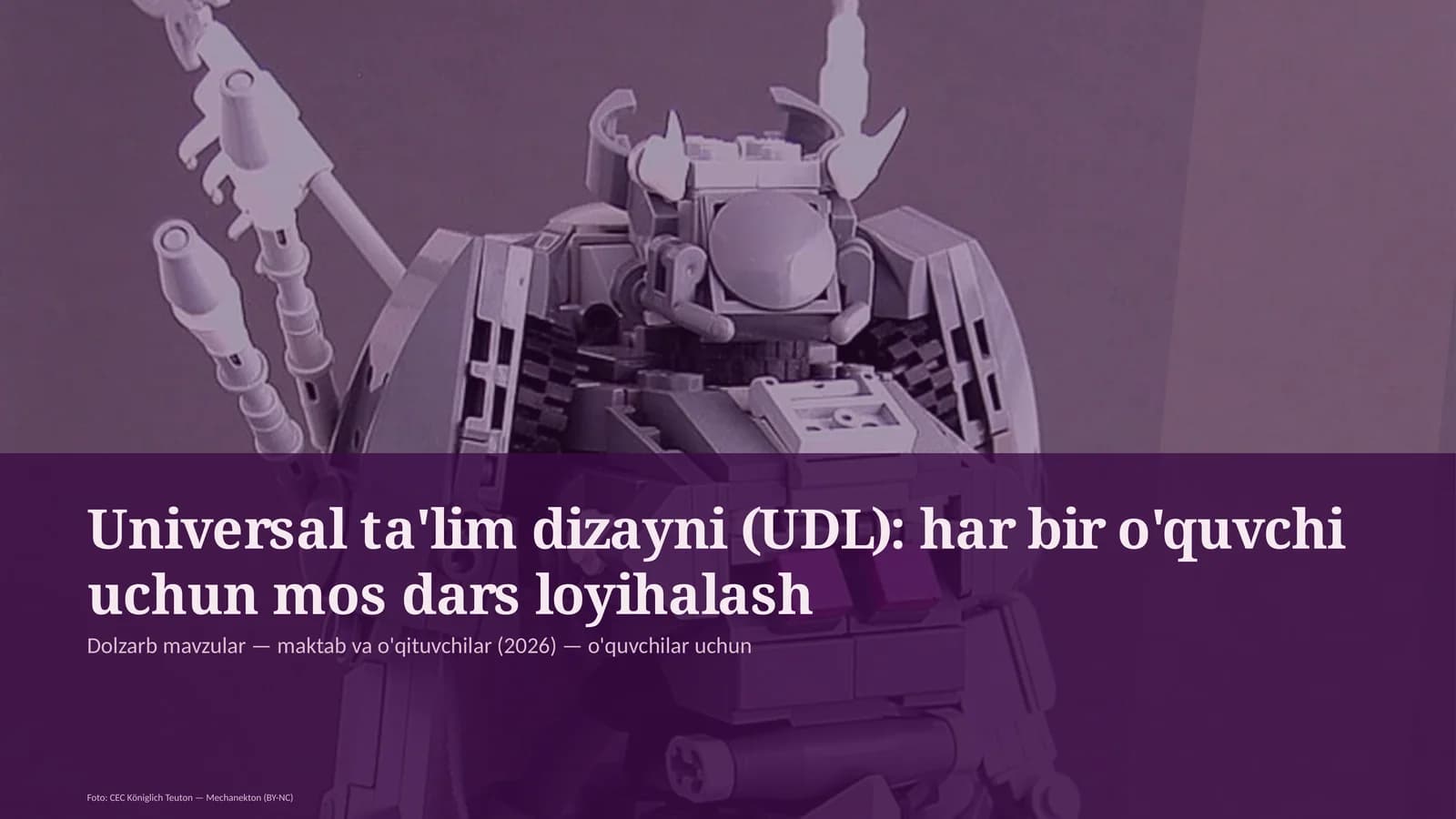 Universal ta'lim dizayni (UDL)